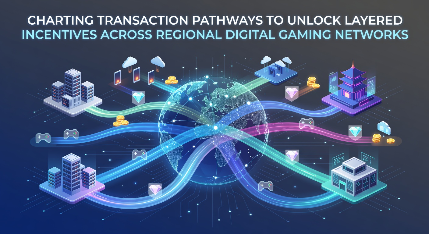 Übersicht über Transaktionspfade in digitalen Gaming-Netzwerken mit Karten und Datenflüssen